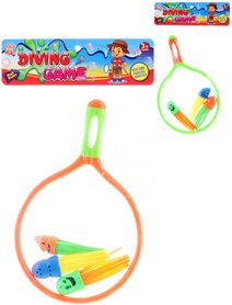 Hra Chobotničky set 3ks se síťkou na potápění a lovení do vody 2 barvy