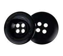Knoflík - sada 3 ks - prům. 30 mm černá