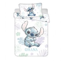 Povlečení do postýlky Lilo and Stitch Ohana White baby 100x135, 40x60 cm
