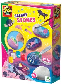 SES CREATIVE Galaxy malování kamínků kreativní set v krabici