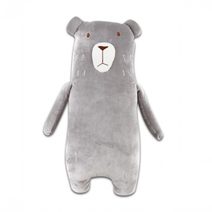 Polštářek mikrospandex Medvěd šedý 53 cm