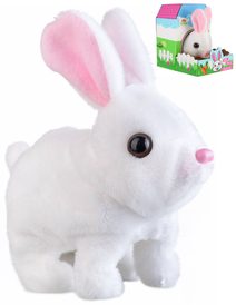 PLYŠ Králík Ben interaktivní hýbe ušima skáče na baterie Zvuk