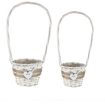 Obal s plastem bílý, S/2 P2025-01 - dia14×12/41 cm