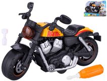 Motorka závodní šroubovací motocykl na setrvačník montážní set s nástroji