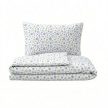 Vánoční povlečení VLOČKY modrobéžové