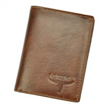 Kožená pánská peněženka koňaková hnědá RFID v krabičce BUFFALO WILD
