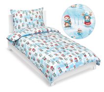 Povlečení dětské - Vánoce Bílá,Modrá 90/CH47 140x200, 70x90 cm