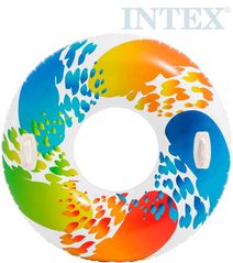 INTEX Kruh plavací s úchyty 122cm nafukovací dětské kolo do vody
