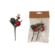 Dekorační větvička, 2 ks X4422 - 6 x 3,5 x 9 cm