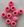 Plastové korálky s velkým průvlekem matné 10x12 mm 10ks (11 růžová tmavá)