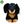 Plyšový pes jezevčík sedící, 18 cm