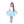 Dětský kostým modrá tutu sukně s čelenkou jednorožec