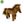 Plyšový kůň stojící 32 cm ECO-FRIENDLY
