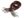 Voskovaná šňůrka s karabinkou délka 45 cm (7 hnědá kávová)