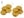 Náušnice kovové SANDRA 4 KRUHY s ornamenty (8 žlutá)