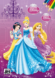 Omalovánky A5 DISNEY PRINCESS Omalovánky