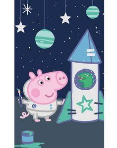 Dětský ručník Prasátko Pepina Tomík Astronaut 30x50 cm