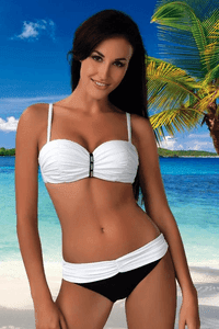 Dámské plavky Ismena white Dvoudílné plavky