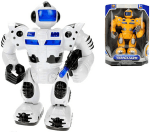 Robot na baterie 25 cm chodící Světlo + Zvuk 2 barvy Roboti