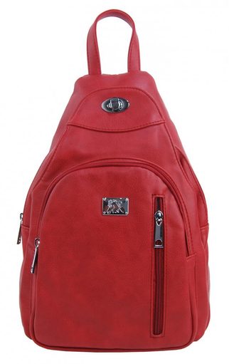MAHEL Dámský batoh ve sportovním designu červený