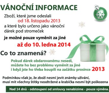 Váháte s nákupem vánočního dárku? U nás nemusíte...