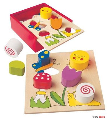Veselé dřevěné vkládačky i pro nejmenší děti