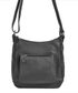 Kožená crossbody dámská kabelka Patrizia Piu tmavě šedá