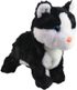 PLYŠ Kočka Micka 26 interaktivní na baterie černo-bílá reaguje na Zvuk