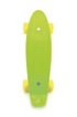 Skateboard - pennyboard 43cm, nosnost 60kg plastové osy, zelená, žlutá kola