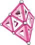 GEOMAG Pink 68 dílků růžová magnetická STAVEBNICE