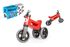 Odrážedlo FUNNY WHEELS Rider Sport červené 2v1, výška sedla 28/30cm nosnost 25kg 18m+ v krabici