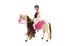Kůň česací hýbající se + panenka žokejka Anlily plast v krabici 35x36x11cm