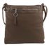 TESSRA Velká jílově hnědá crossbody dámská kabelka D5580
