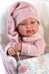 LLORENS Panenka realistická new born holčička miminko 44cm na baterie Zvuk