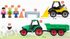 LENA Baby Truckies Farma set 2 pracovní vozidla s figurkami a doplňky