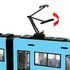 Moderní tramvaj s otevíracími dveřmi, 47 cm