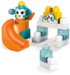 MEGA BLOKS Velká skluzavka baby stavebnice Peek A Blocks set 13 dílků + zvířátko