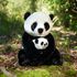Plyšová panda 27 cm s baby