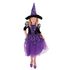 Dětský kostým čarodějnice fialová čarodějnice /Halloween (S) EKO