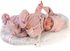 LLORENS Panenka realistická new born holčička miminko 44cm na baterie Zvuk
