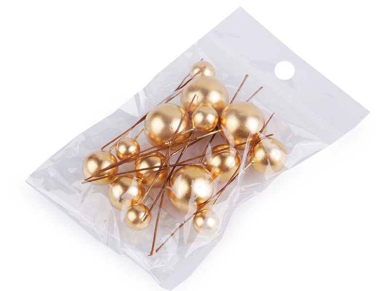 Kuličky / bobule na drátku - mix velikostí