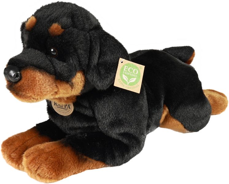 PLYŠ Pes rotvajler 39cm Eco-Friendly