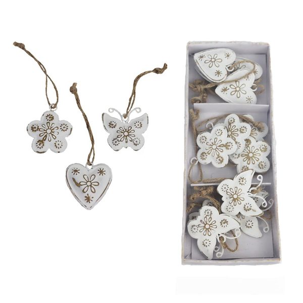 Jarní dekorace k zavěšení, 12 ks K4108 - 4,5 cm