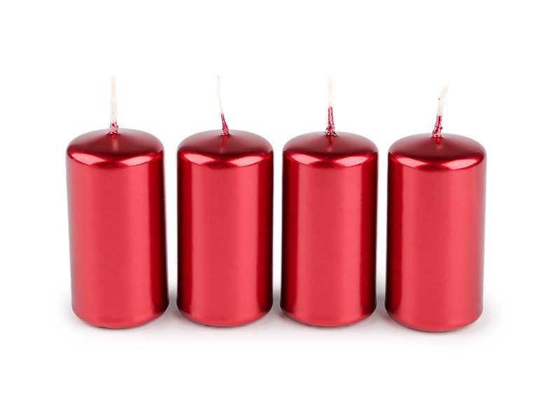 Adventní svíčky válec Ø4 cm