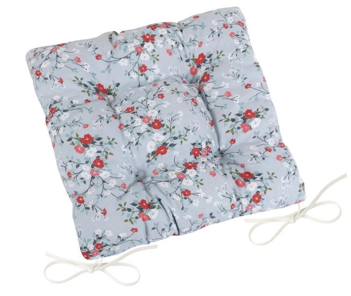 Sedák DITA prošívaný Šedá,Červená,Bílá 41/402 40x40 cm