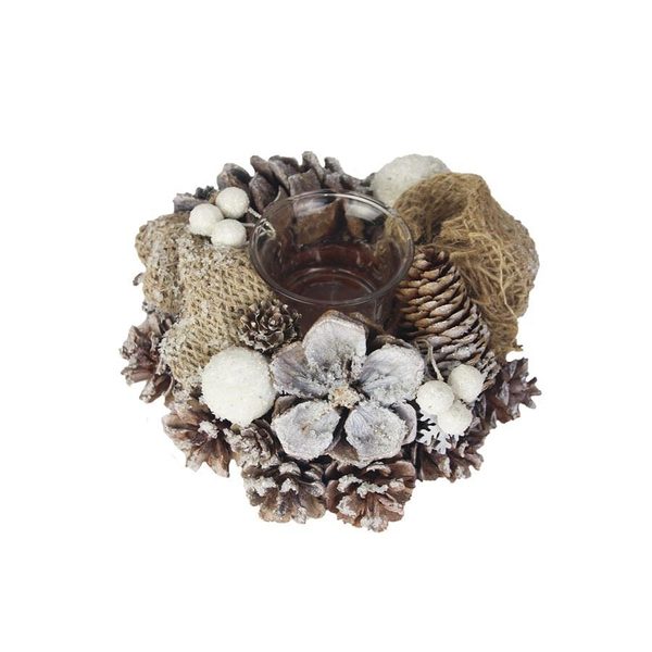 Svícen na 1 svíčku P1183 - dia 17 x 8 cm