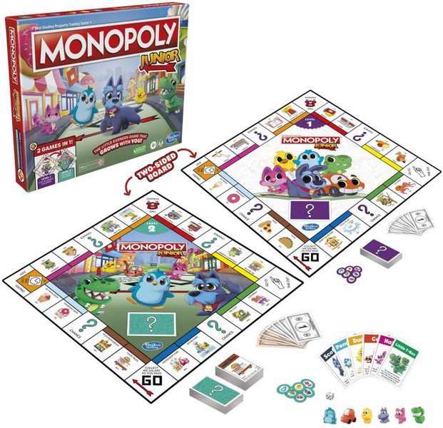 HASBRO Hra MONOPOLY Junior 2v1 CZ