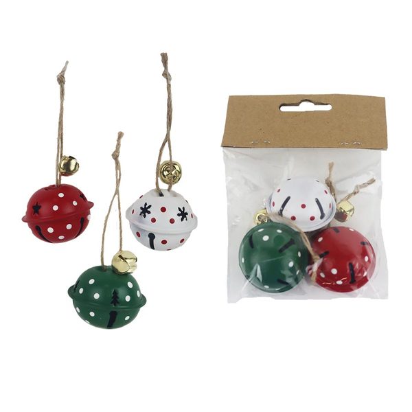 Rolnička k zavěšení, 3 ks K3783 - 4 cm