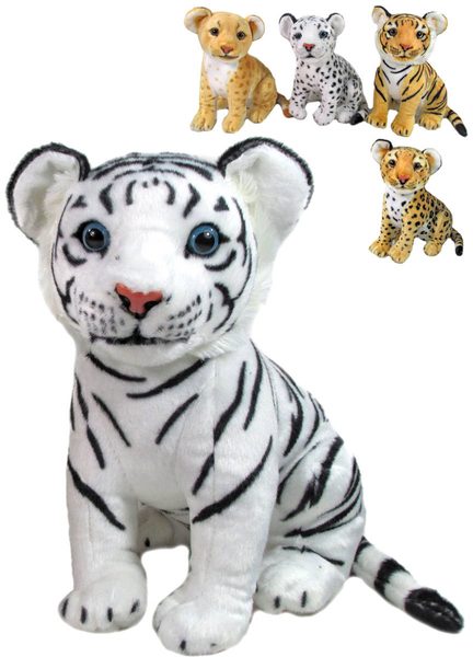 PLYŠ Zvířátko Safari 31cm 2 druhy 3 barvy *PLYŠOVÉ HRAČKY*