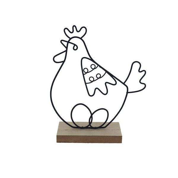 Dekorace slepička K4725/2 - 14×5×18